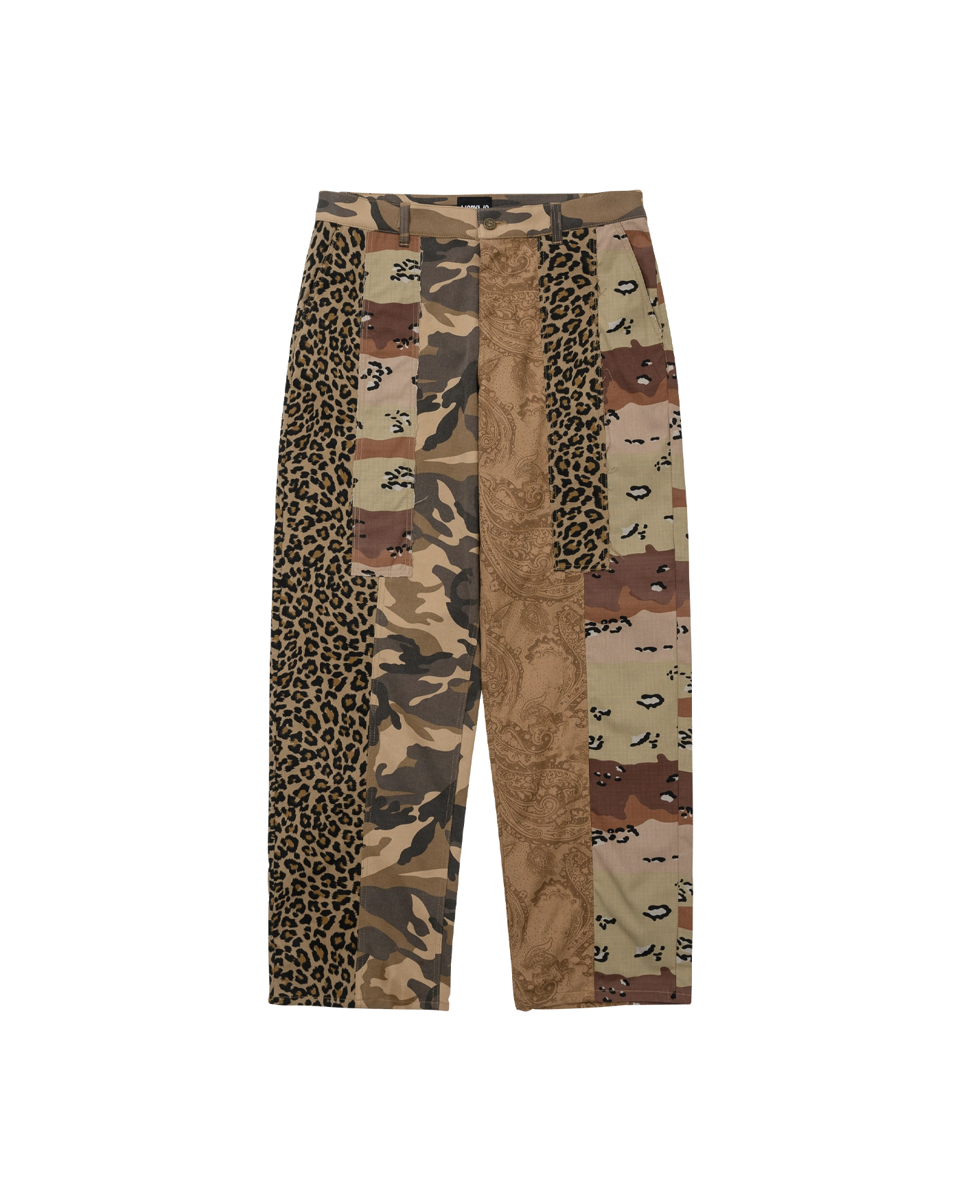 AJOBYAJO Pattern Mixed Pants